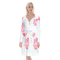 Hawaii T- Shirt Hawaii Forest Trend T- Shirt Long Sleeve Velvet Front Wrap Dress by maxcute