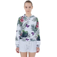 Hawaii T- Shirt Hawaii Lent Flowers Pattern T- Shirt Women s Tie Up Sweat by maxcute