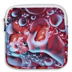 Abstract Art Texture Bubbles Mini Square Pouch by Ravend