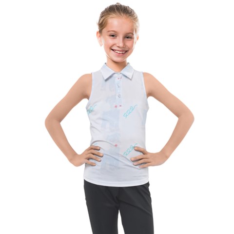 Miniature Schnauzer T- Shirt Grey Miniature Schnauzer Dog Pattern T- Shirt Kids  Sleeveless Polo Tee by maxcute