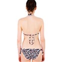 Nature Pattern T- Shirt Minimalist Leaf Line Art Illustration As A Seamless Surface Pattern Design ( Classic Bikini Set View2
