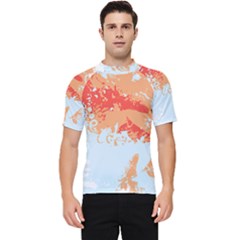 Painting T- Shirt Painting T- Shirt Men s Short Sleeve Rash Guard by maxcute