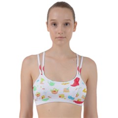 Plants T- Shirt Gardening Pattern Garden Tools Plants Lover T- Shirt Line Them Up Sports Bra by maxcute