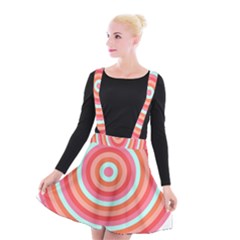 Pop Art T- Shirt Pop Mod Circles #3 T- Shirt Suspender Skater Skirt by maxcute
