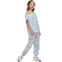 Pumpkins T- Shirt Spiral Pumpkin Harvest T- Shirt Kids  Tee and Pants Sports Set View3