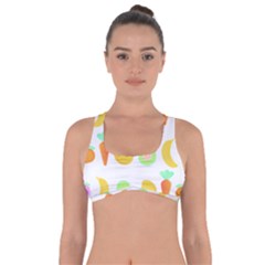 Seamless Pattern Fruits And Vegetables T- Shirt Seamless Pattern Fruits And Vegetables T- Shirt Got No Strings Sports Bra by maxcute