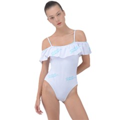 Shih Tzu Dog Pattern T- Shirtshih Tzu Dog Pattern T- Shirt Frill Detail One Piece Swimsuit by maxcute