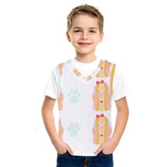 Shih Tzu Dog Pattern T- Shirtshih Tzu Dog Pattern T- Shirt Kids  Basketball Tank Top by maxcute
