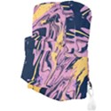 Pink Black And Yellow Abstract Painting Full Print Backpack View3