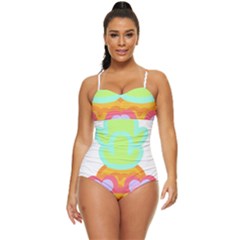Tropical Fruit T- Shirt P I N E A P P L E A T S E A F U N N Y D E S I G N F O R W O M E N S T- Shirt Retro Full Coverage Swimsuit by maxcute