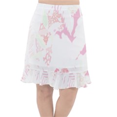 Tropical T- Shirt Tropical Bright Shrimp Flower T- Shirt Fishtail Chiffon Skirt by maxcute