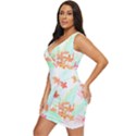 Tropical T- Shirt Tropical Garden Pluriflor T- Shirt Draped Bodycon Dress View2
