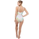 Tropical T- Shirt Tropical Graceful Blossoming T- Shirt High Neck One Piece Swimsuit View2