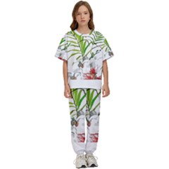 Tropical T- Shirt Tropical Handsome Preforation T- Shirt Kids  Tee And Pants Sports Set by maxcute