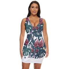 Tropical T- Shirt Tropical Magnificent Tiger T- Shirt Draped Bodycon Dress by maxcute