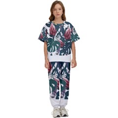 Tropical T- Shirt Tropical Magnificent Tiger T- Shirt Kids  Tee And Pants Sports Set by maxcute