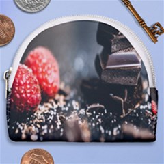 Chocolate Dark Horseshoe Style Canvas Pouch by artworkshop