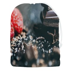Chocolate Dark Drawstring Pouch (3xl) by artworkshop