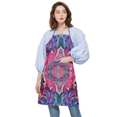 Abstract Arabesque Pocket Apron by kaleidomarblingart