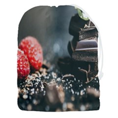 Chocolate Dark Drawstring Pouch (3xl) by artworkshop