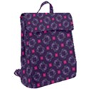Geometric Pattern Retro Style Flap Top Backpack View2