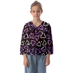 Abstract Background Graphic Pattern Kids  Sailor Shirt by Ravend