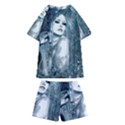 Sapphire Slime Kids  Swim Tee and Shorts Set View2