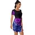 Sparkle Fitted Knot Split End Bodycon Dress View3
