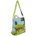 Mother And Daughter Yoga Art Celebrating Motherhood And Bond Between Mom And Daughter. Crossbody Backpack View2