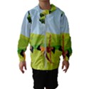 Mother And Daughter Yoga Art Celebrating Motherhood And Bond Between Mom And Daughter. Kids  Hooded Windbreaker View1