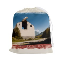  Us Ventag Eagles Travel Poster Graphic Style Redbleuwhite  Drawstring Pouch (2xl) by steakspro94
