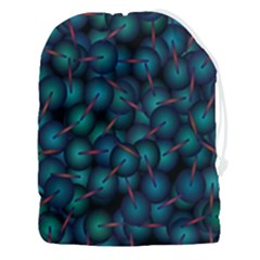 Background Abstract Textile Design Drawstring Pouch (3xl) by Ravend