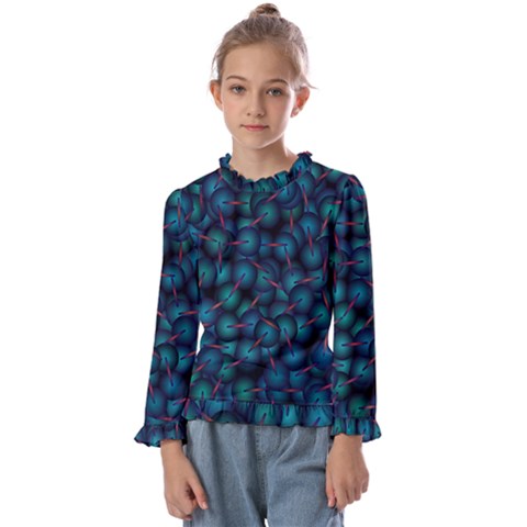 Background Abstract Textile Design Kids  Frill Detail Tee by Ravend