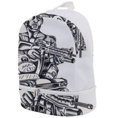 Scarface Movie Traditional Tattoo Zip Bottom Backpack by tradlinestyle