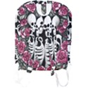 black and white rose sugar skull Full Print Backpack View2