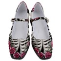 black and white rose sugar skull Women s Mary Jane Shoes View1