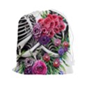 Gothic Floral Skeletons Drawstring Pouch (2XL) View1