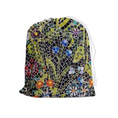 Mosaic Background Pattern Texture Drawstring Pouch (xl) by Ravend