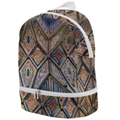Church Ceiling Mural Architecture Zip Bottom Backpack by Ravend
