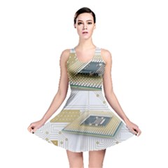 Technics Design Element Set Pattern Graphic Symbol Reversible Skater Dress by danenraven