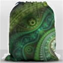 Abstract Pattern Design Art Fabric Decoration Drawstring Bag (Large) View1