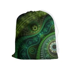 Abstract Pattern Design Art Fabric Decoration Drawstring Pouch (xl) by danenraven