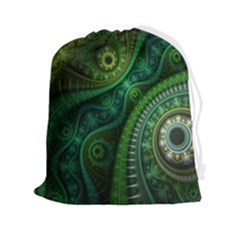 Abstract Pattern Design Art Fabric Decoration Drawstring Pouch (2xl) by danenraven