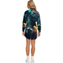 Who Sample Robot Prettyblood Womens Long Sleeve Shirt Dress View4