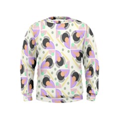 Pattern Pastel Drawing Art Kids  Sweatshirt by Uceng