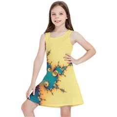Fractal Art Fractals Digital Art Kids  Lightweight Sleeveless Dress by Uceng