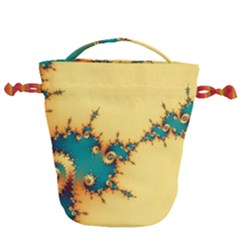 Fractal Art Fractals Digital Art Drawstring Bucket Bag by Uceng