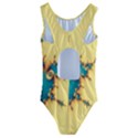 Fractal Art Fractals Digital Art Kids  Cut-Out Back One Piece Swimsuit View2