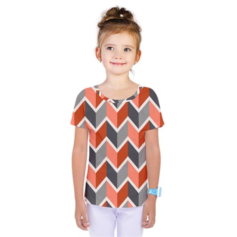 Colorful Zigzag Pattern Wallpaper Free Vector Kids  One Piece Tee by artworkshop