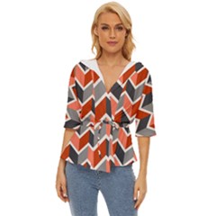Colorful Zigzag Pattern Wallpaper Free Vector Lightweight Drawstring Hooded Top by artworkshop